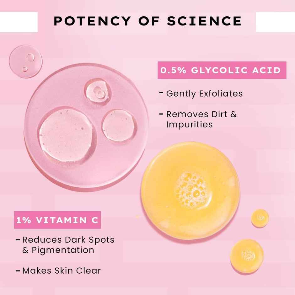 Hyphen Rice Water Brightening Daily Cleanser | Brightens Skin, Reduces Dark Spots & Pigmentation (100ml) & Hyphen 18% Brightening + 20% Collagen Double Serum | 5% Niacinamide For Dark Spots (50ml) Combo