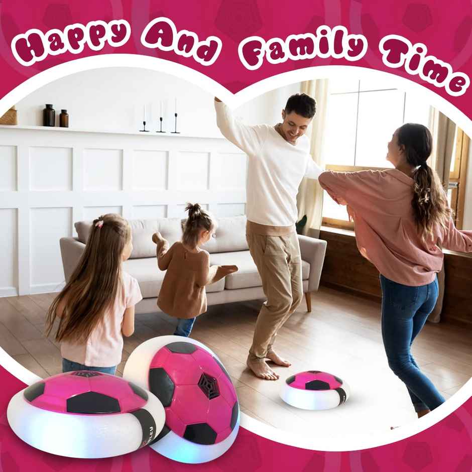 Wembley C-Type Usb Rechargeable Battery Powered Hover Football Indoohover Ball Soccer - Pink