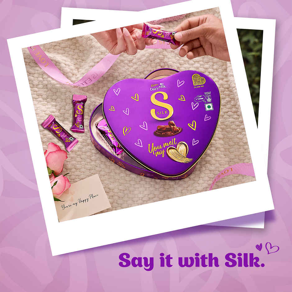 Cadbury Dairy Milk Silk Heart Shaped Chocolate Gift Box