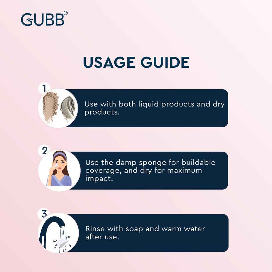 Gubb Makeup Wedges-Latex Free