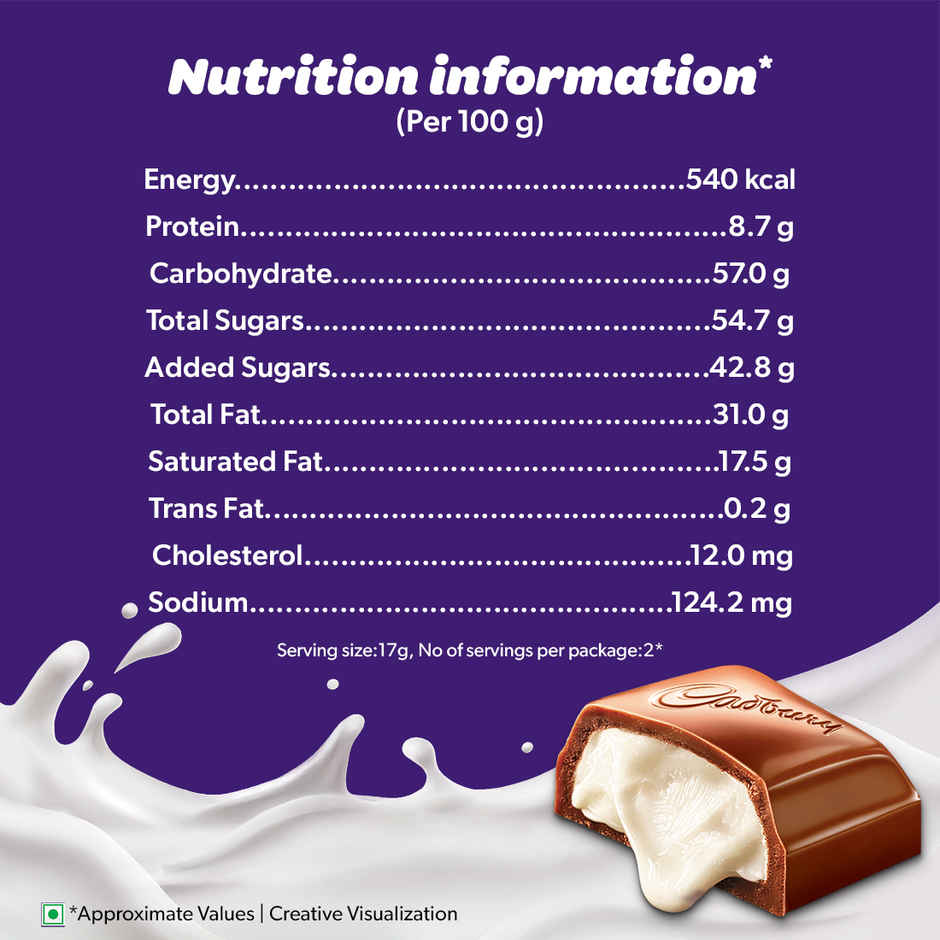 Cadbury Dairy Milk Milkinis Duo Pack Chocolate Bar Combo