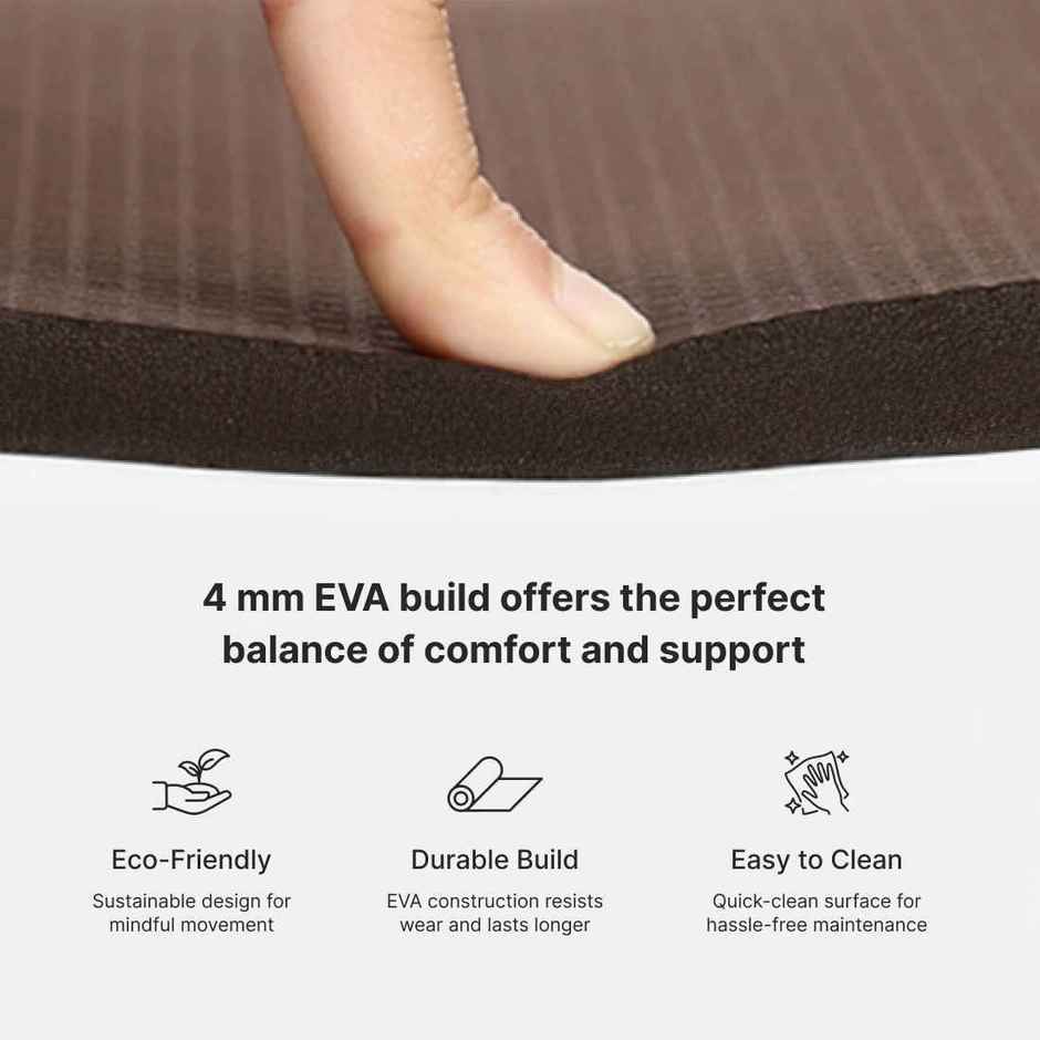 Cultfit EVA Yoga Mat | WS | Brown - 4 mm