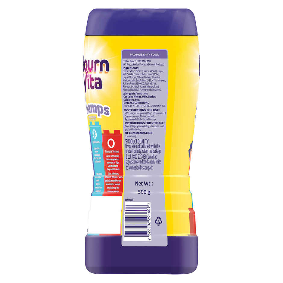 Cadbury Bournvita Lil Champs Vanilla Drink Mix | For 3 - 5 years Kids