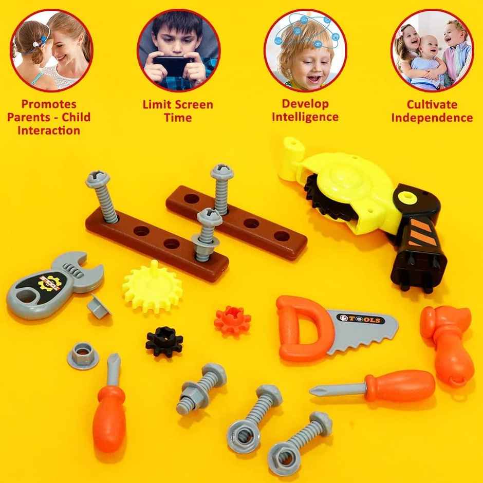 Wembley Construction Tool Trolley Kit | Pretend Play Mechanics Set for Kids