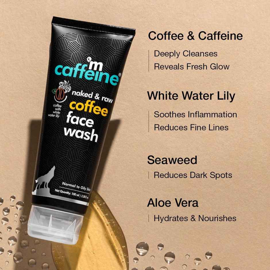 mCaffeine Coffee Face Wash for Fresh & Glowing Skin - Removes Oil & Dirt