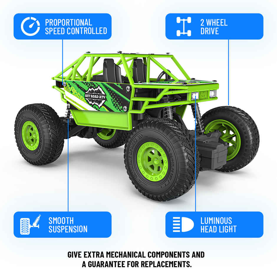 Mirana Duster 2WD ATV RC Car - Green