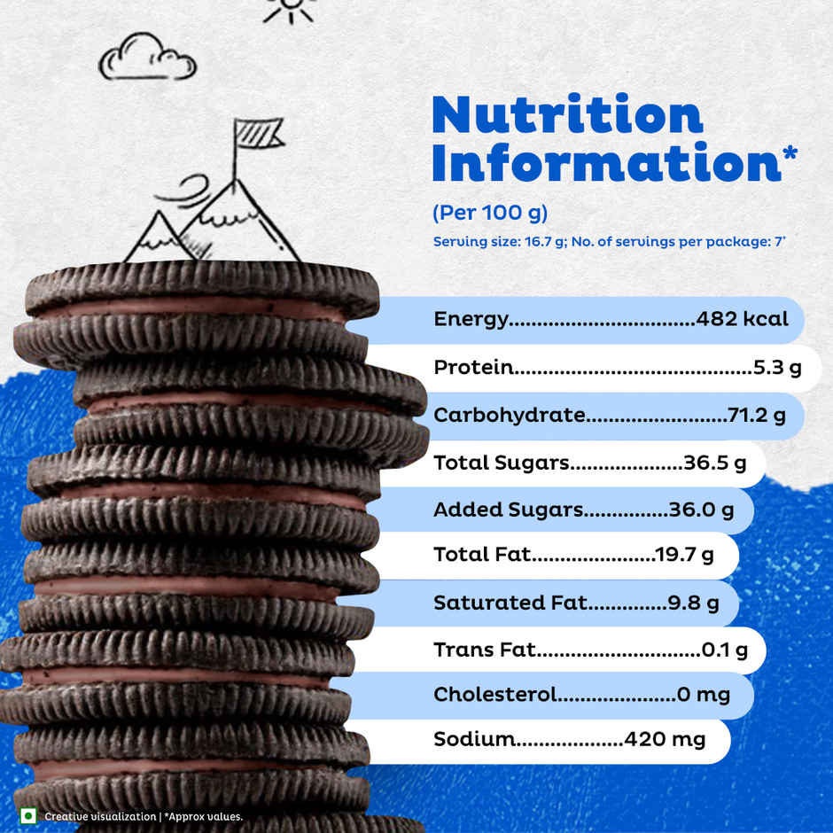 Cadbury Oreo Chocolate Flavour Crème Sandwich Biscuit