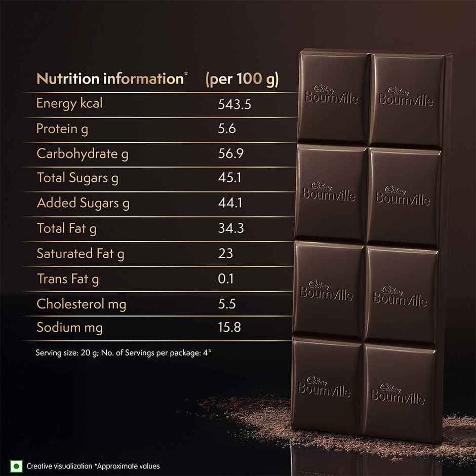 Cadbury Bournville Rich Cocoa 50% Dark Chocolate Bar