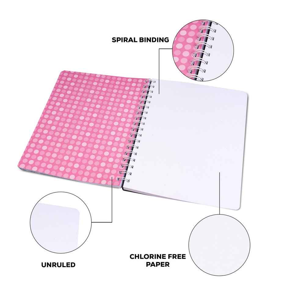 Classmate Notebook Pulse 6 Sub Soft Cover, Unruled-Spiral (300 Pages, 20 x 27 cm, Assorted Designs)