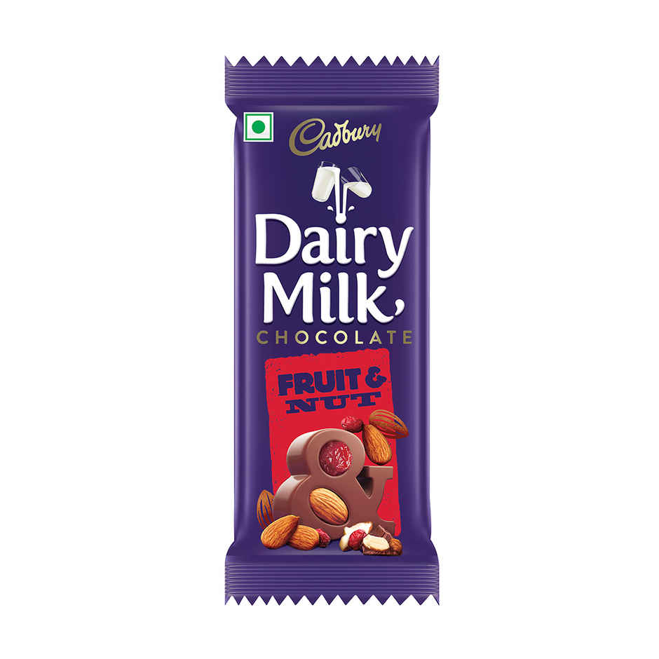 Fnp Radiant Red Rose(1pc) & Cadbury Dairy Milk Fruit & Nut Chocolate Bar(80gms) Combo