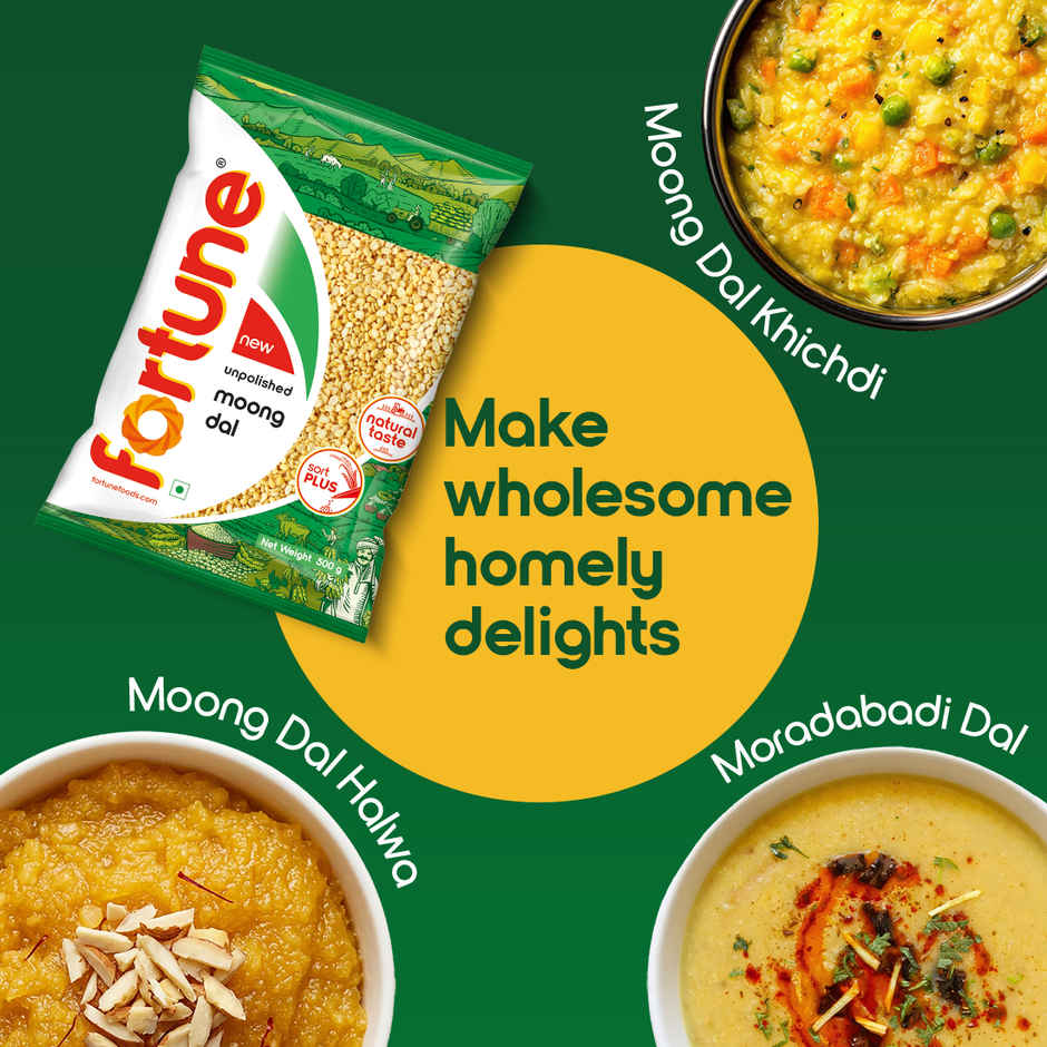 Fortune Unpolished Moong Dal