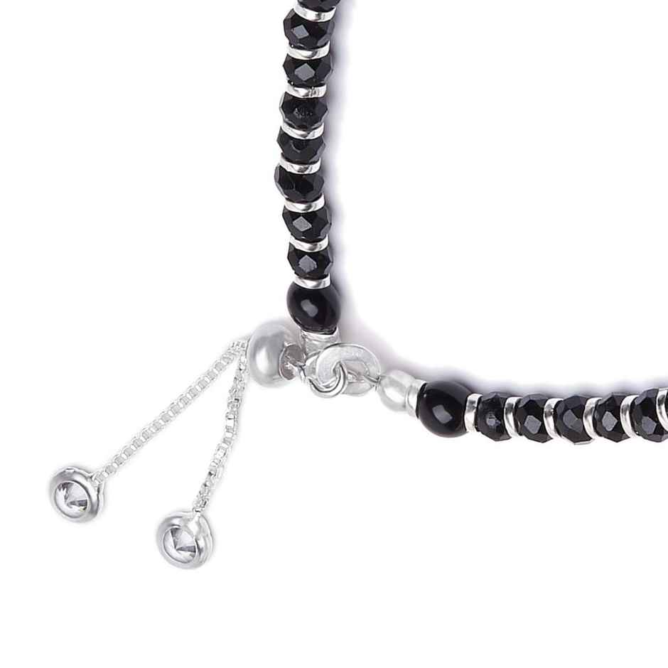 Zavya Evil Eye Rhodium Plated 925 Sterling Silver Nazaria Bracelet