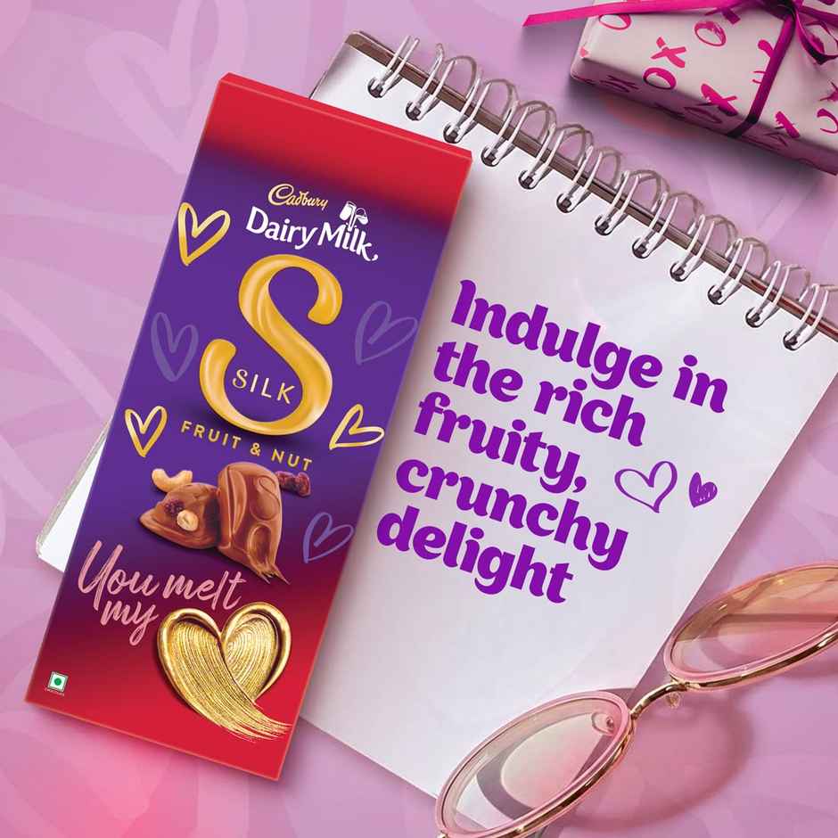 Cadbury Dairy Milk Silk Fruit and Nut Chocolate Bar Valentine's Gift Pack