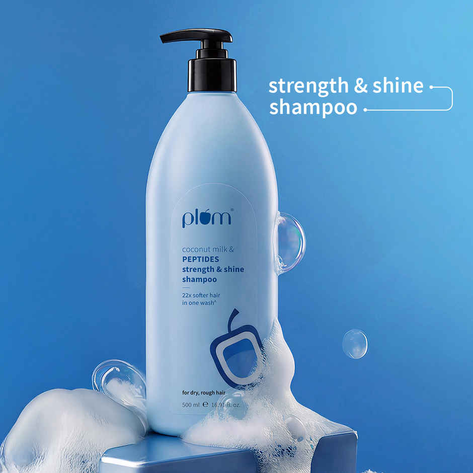 Plum Coconut Shampoo For Dull Hair With Coconut Milk And Peptides