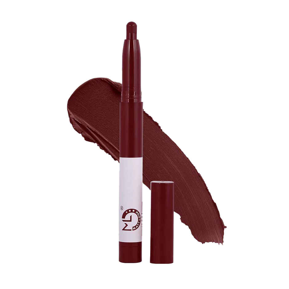 Mattlook Power Last Lip Stain Crayon Lipstick Non Transfer Long Lasting Waterproof | Magic Maroon 08