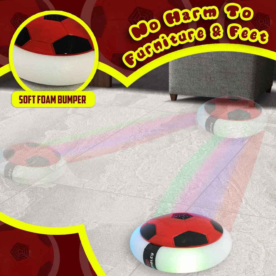 Wembley C-Type Usb Rechargeable Battery Powered Hover Football Indoohover Ball Soccer - Red