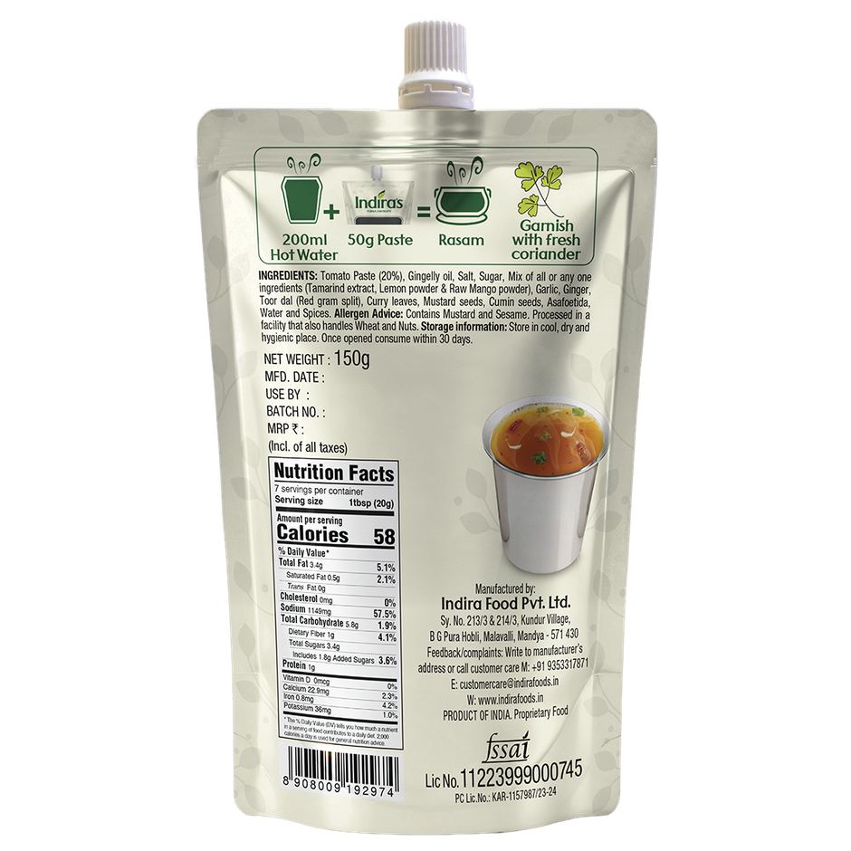 Indira's Tomato Rasam Paste
