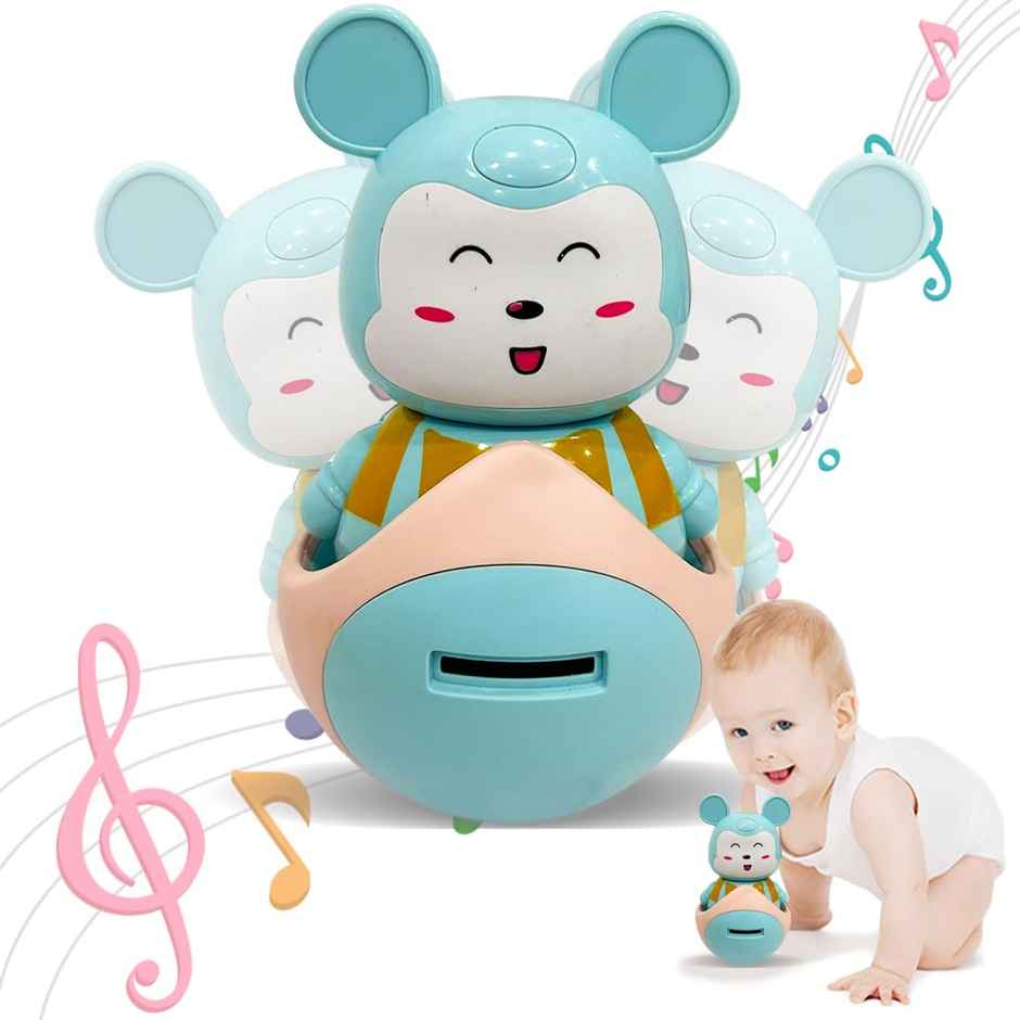 Wembley 2 In 1 Baby Roly Poly Money/Piggy Bank Musical Toys For Kids With Light And Sound