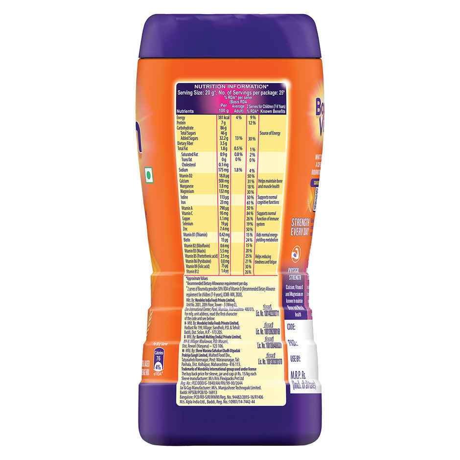 Bournvita Chocolate | Cereal Based Drink Mix Jar