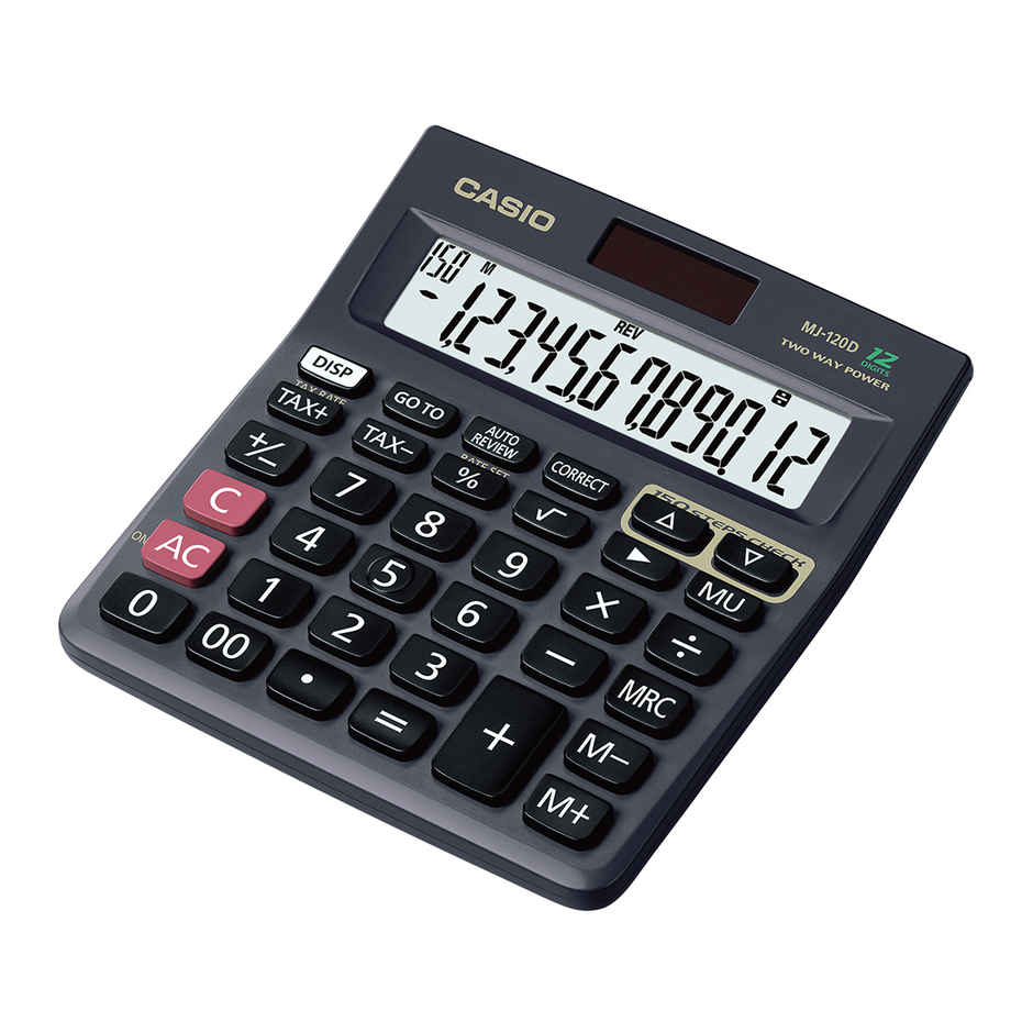 Casio MJ-120D 150 Steps Check and Correct Desktop Calculator with Tax Keys