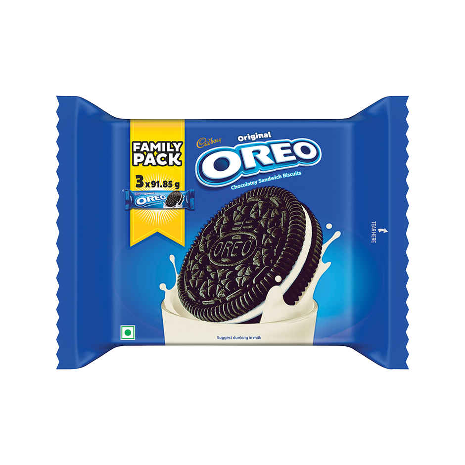 Oreo by Cadbury Vanilla Cream Sandwich Biscuits | Artificial Flavour-free Combo