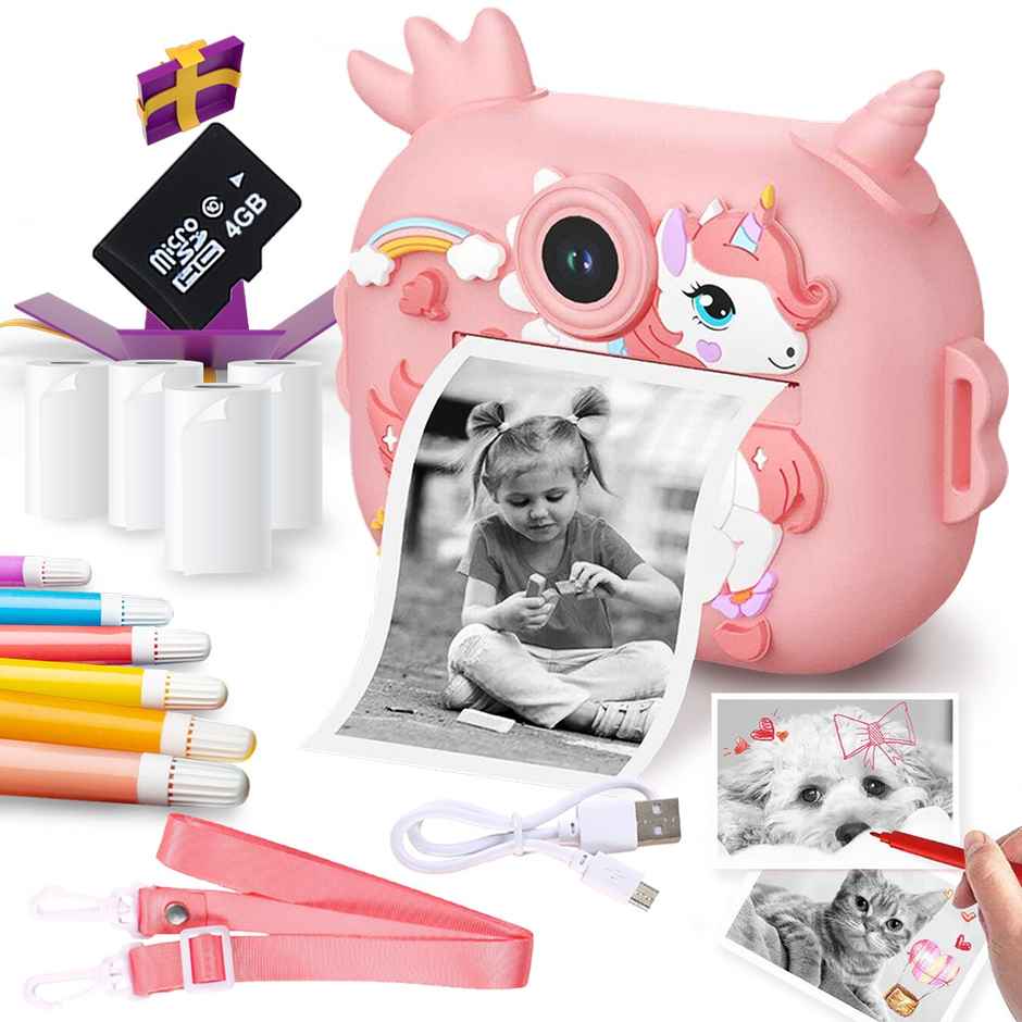 Wembley Digital Camera for Kids with Instant Print | Unicorn Design