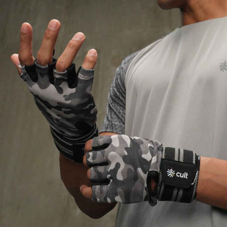 Cultfit Gym Gloves Camo - M