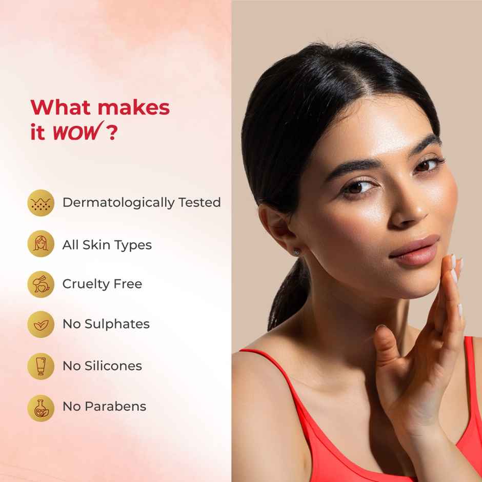 WOW Skin Science Apple Cider Vinegar Foaming Face Wash - No Parabens, Sulphate & Silicones