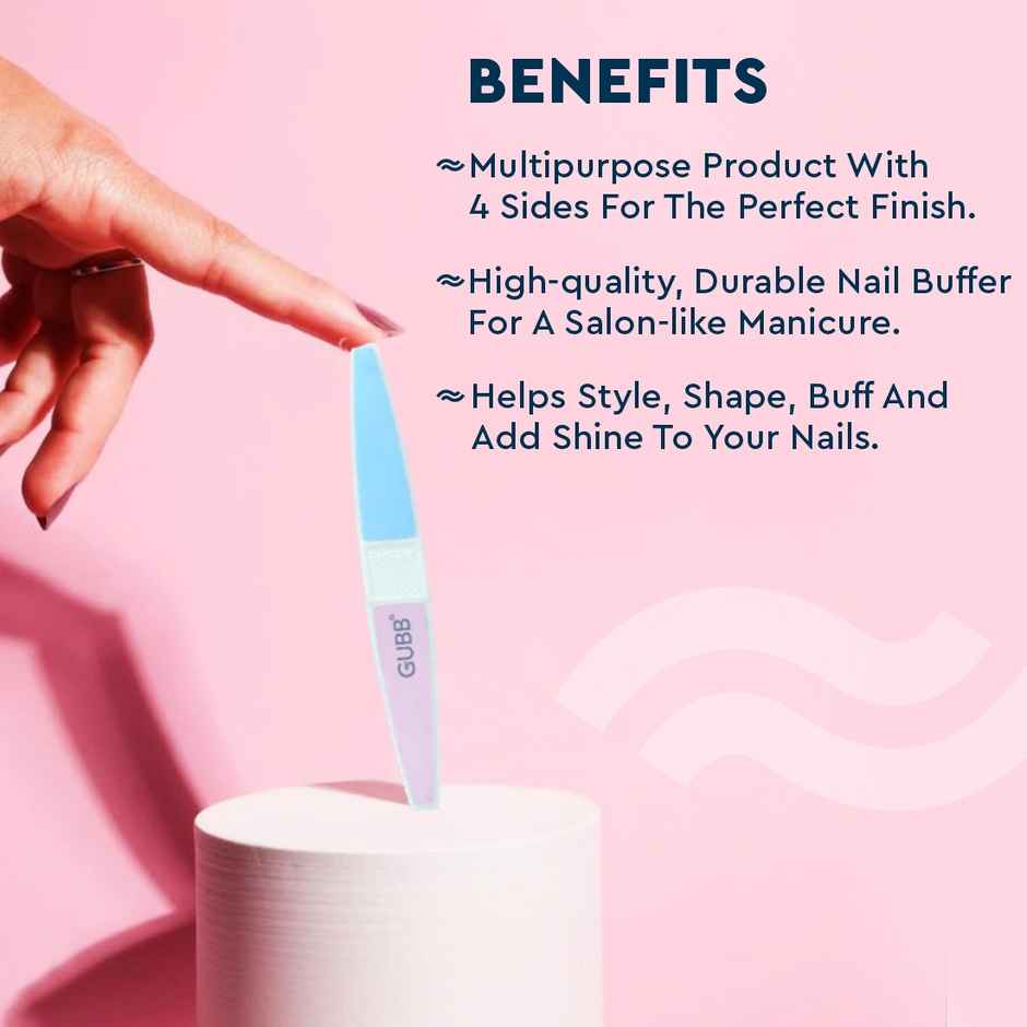 GUBB 4 Way Nail Buffer Shiner & Filer Set