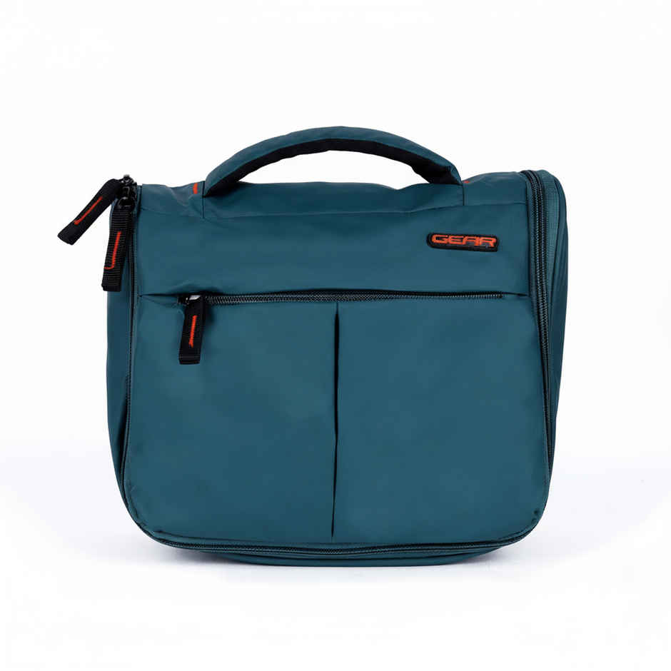 Gear Unisex Solid Polyester 5 L Travel Toiletry Kit | Green