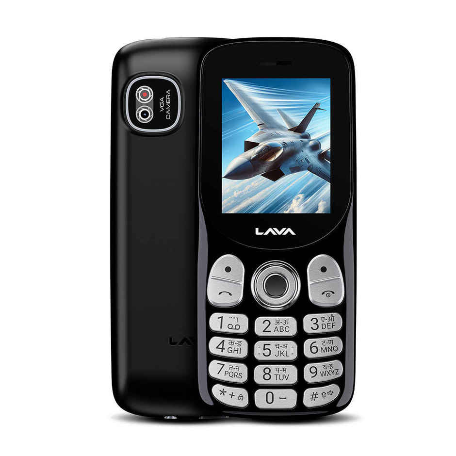 Lava A1 Tejas Dual SIM Keypad Phone | 2 Inch Display | AI Battery | FM Radio | MP3 Player | Black