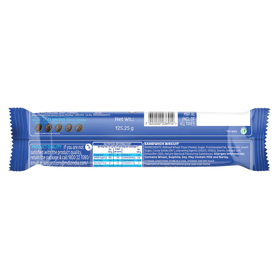 Cadbury Oreo BTS Vanilla Flavour Creme Sandwich Biscuit Mega Family Pack