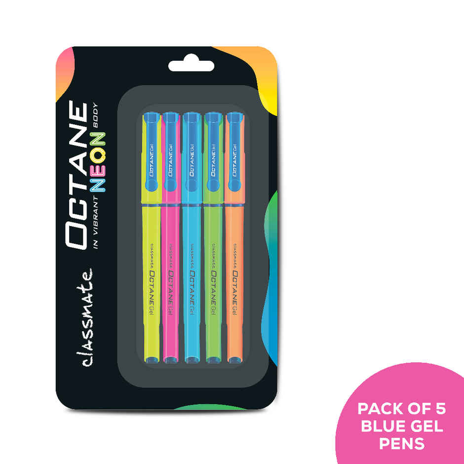 Classmate Octane Neon Gel Blister Blue Combo