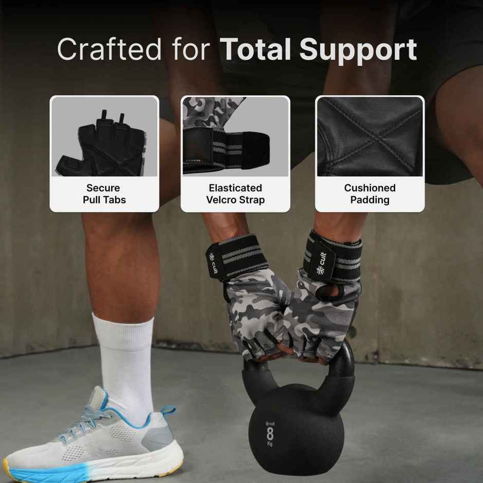 Cultfit Gym Gloves Camo - XL
