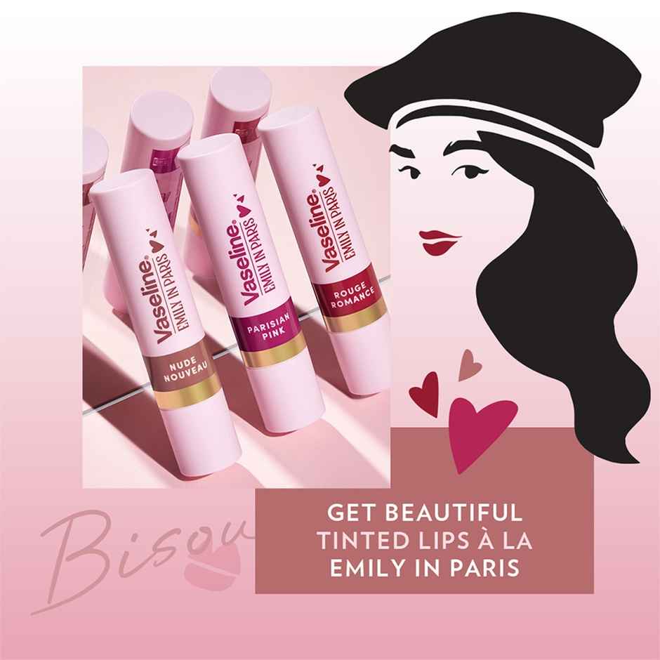 Vaseline Emily in Paris Nude Nouveau Tinted Lip Balm