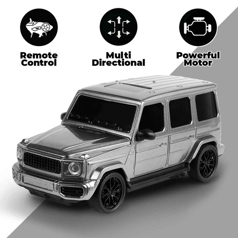 Wembley G Wagon RC Car High Speed Remote Control Car for Kids Rechargeable Car - Silver