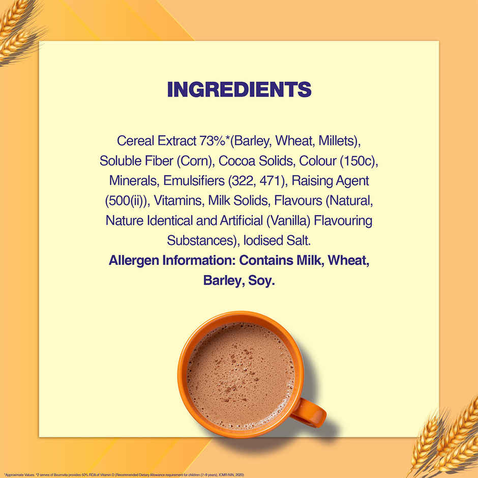 Cadbury Bournvita Zero Added Sugar Nutrition Drink Jar