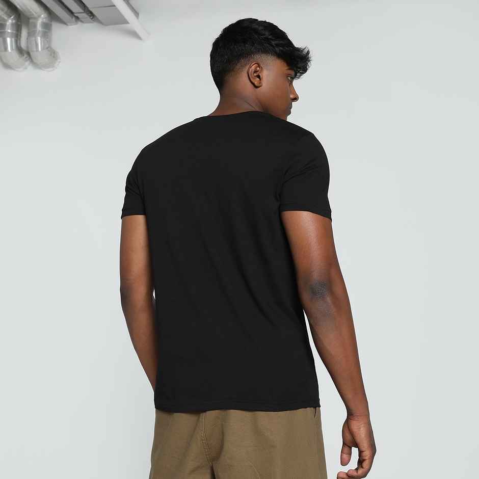 Puma Men's Round Graphic SS Tee | Black - M