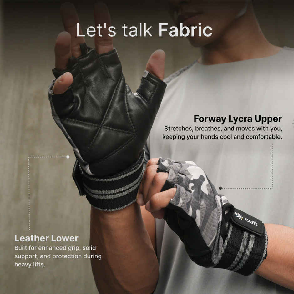 Cultfit Gym Gloves Camo - XL