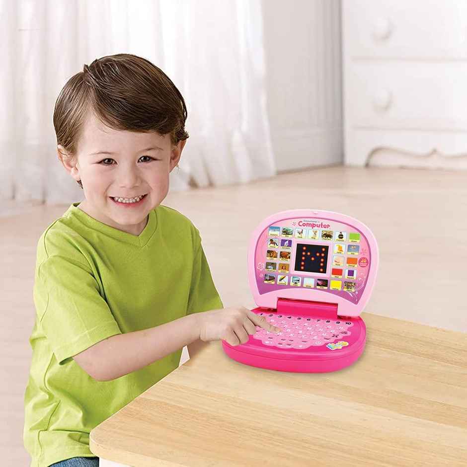 Wembley Kids Computer Toy Baby Laptops For Kids 6 Years Educational Toy With Sound And Music - Pink