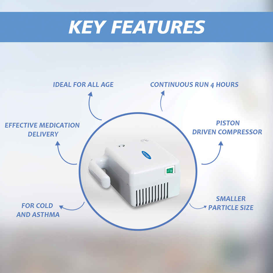 Stergic Lumia-EC Piston Compressor Nebulizer
