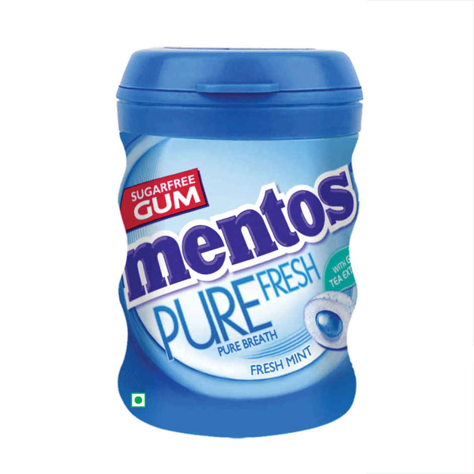 Mentos Pure Fresh Sugarfree Spearmint Chewing Gum Pocket Bottle