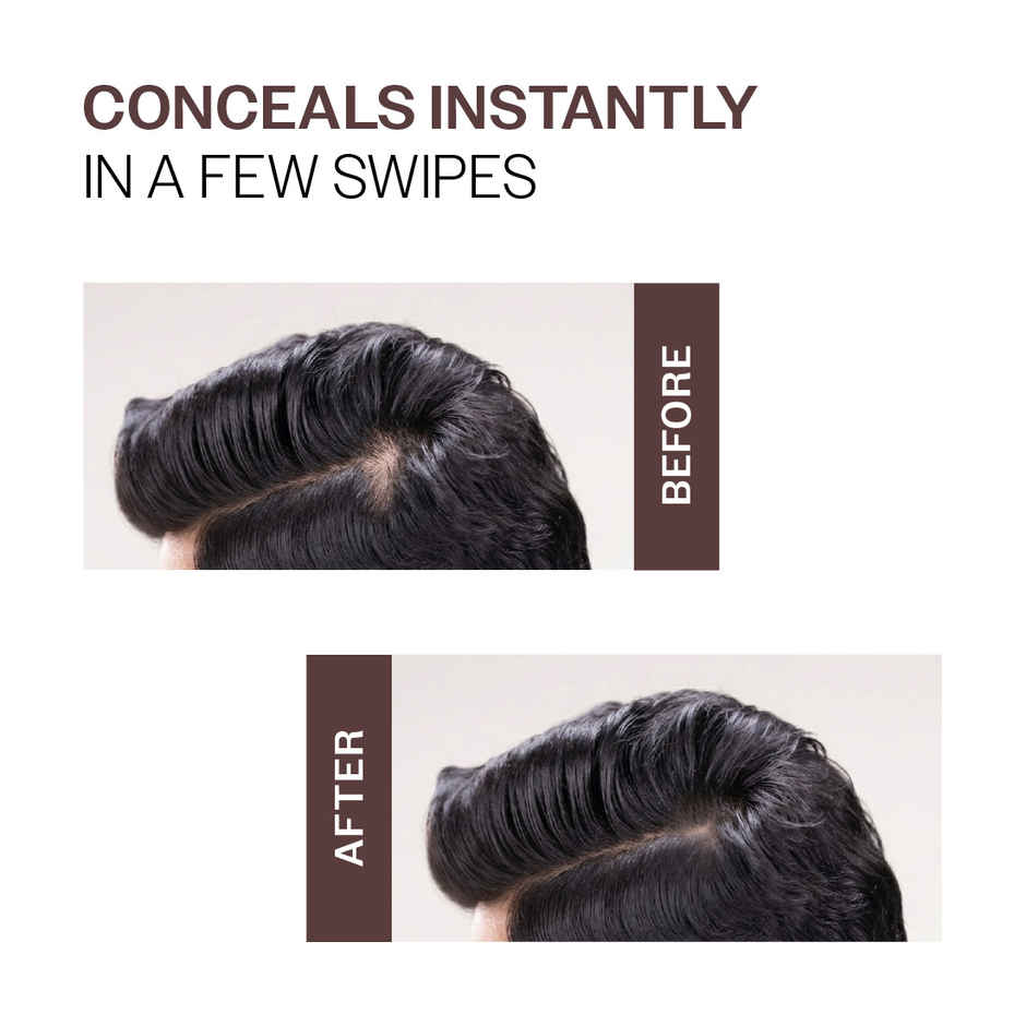 Bare Anatomy Instant Cover-Up Hair Powder | Seamless Natural Finish | Brown Color Hair Powder