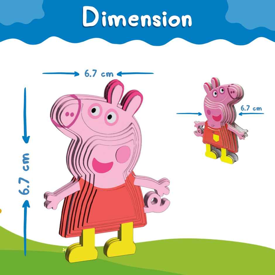 Wembley Peppa Pig 3D Puzzle Model Kit DIY Assembly Stem Learning Puzzle Toy