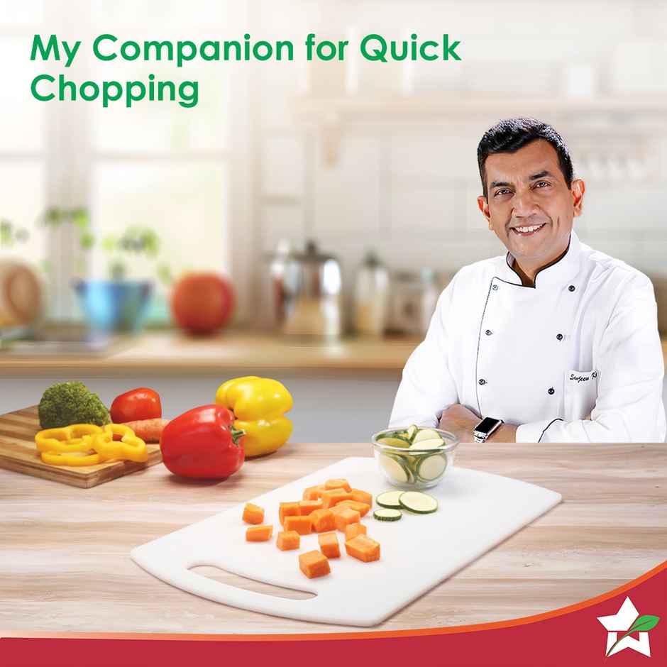 Wonderchef Ambrosia Vegetable Chopping Board | 16 Inch X 10 Inch | 6Mm Thickness