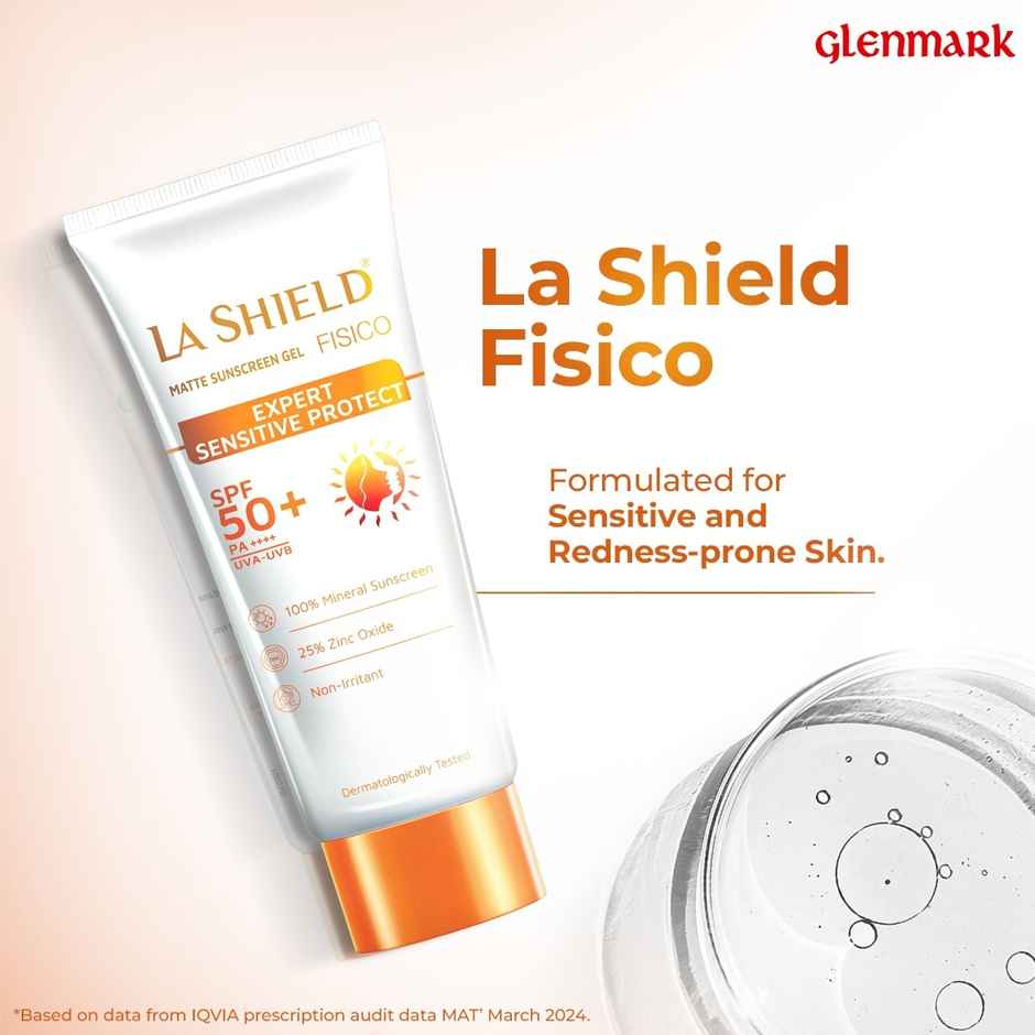 La Shield Fisico SPF 50 Matte Sunscreen Gel