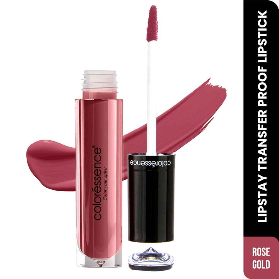 Coloressence Liquid Transfer Proof Lipstick 4ml | Rose Gold | Matte Finish|Smudgeproof|Long Lasting