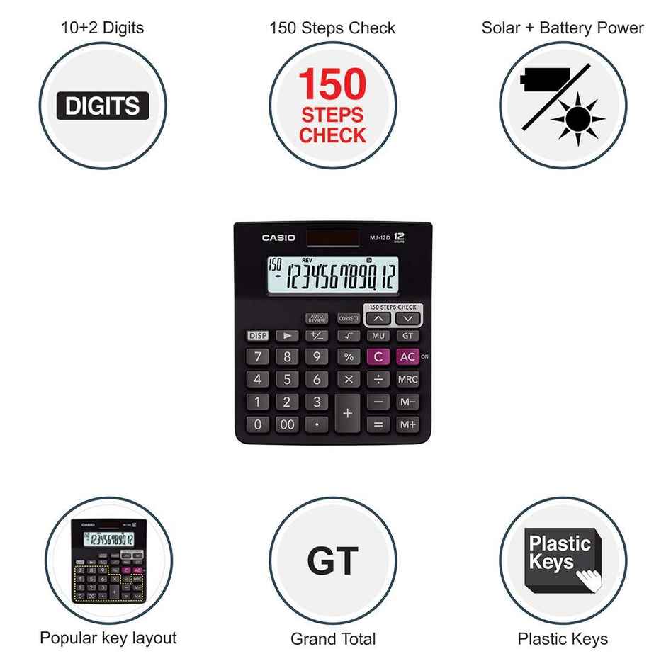 Casio Mj12D Regular Calculator