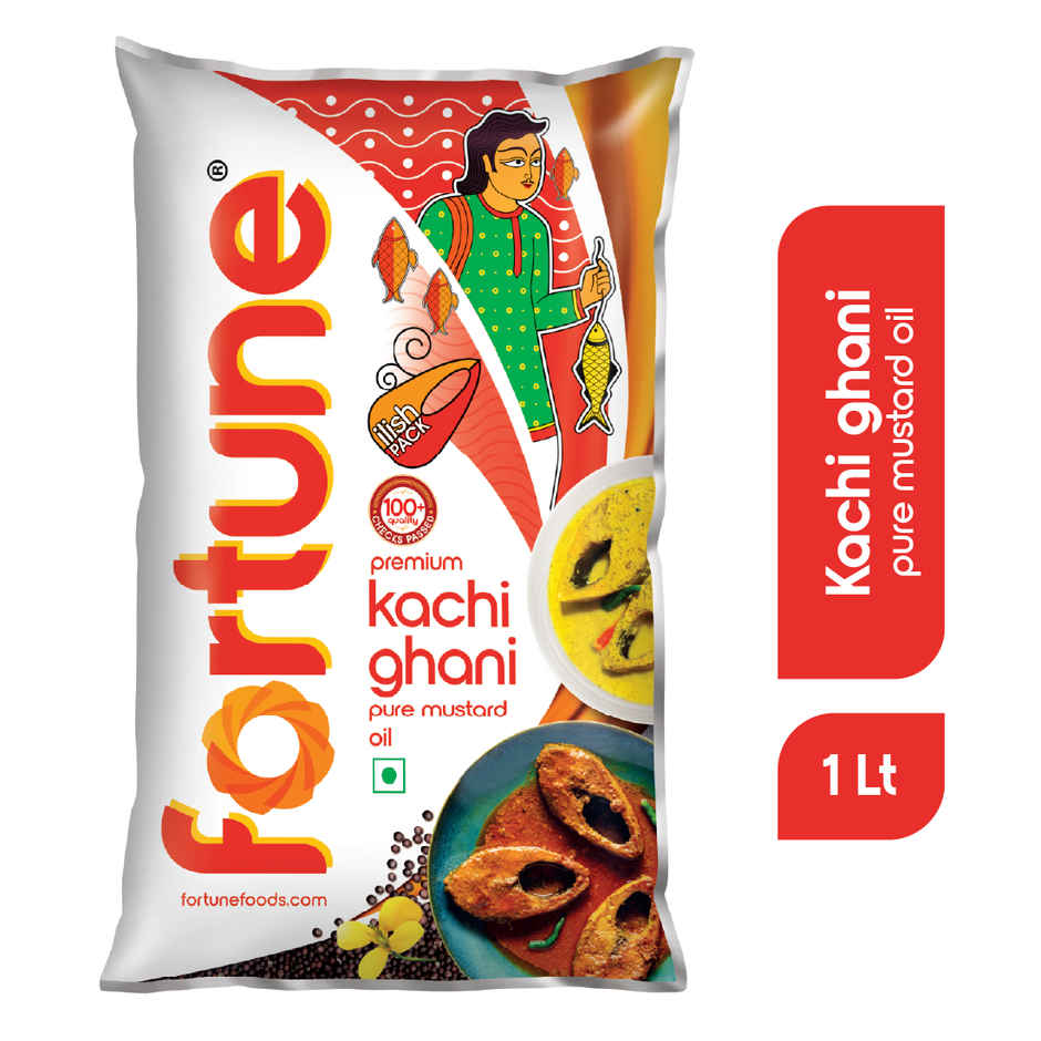 Fortune Premium Kachi Ghani Pure Mustard Oil Pouch