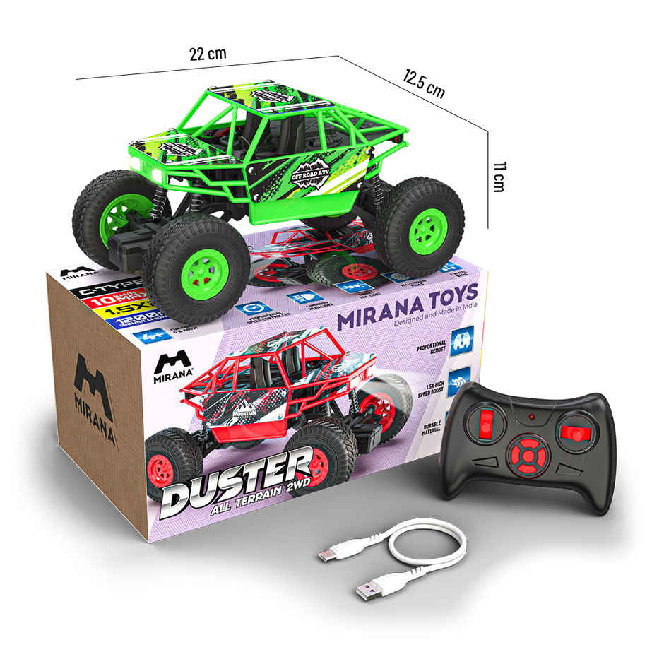 Mirana Duster 2WD ATV RC Car - Green